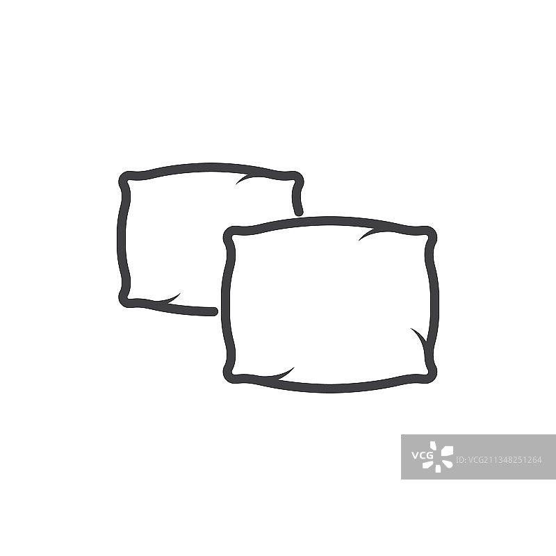 枕头图标设计图片素材