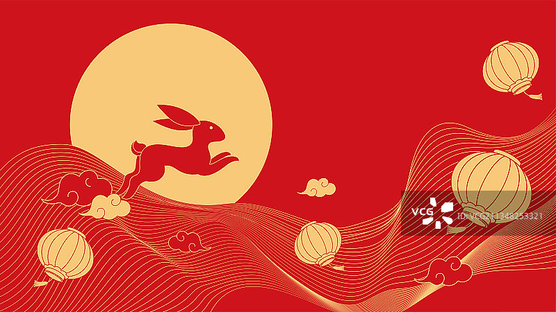 中秋插画矢量图片素材