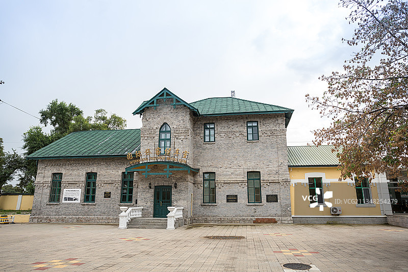 昂昂溪火车站国际旅客候车室，罗西亚大街图片素材