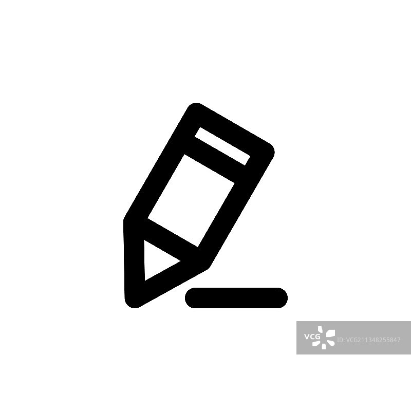 铅笔简约网页或移动界面图标图片素材