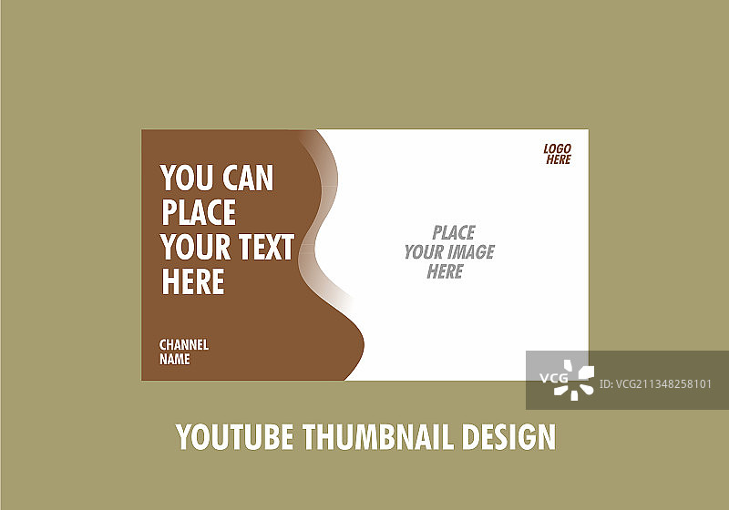 彩色可编辑的YouTube缩略图设计图片素材