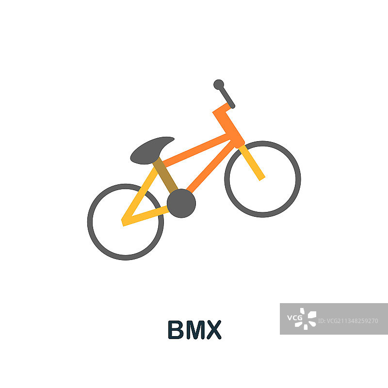 极限运动BMX图标扁平元素图片素材