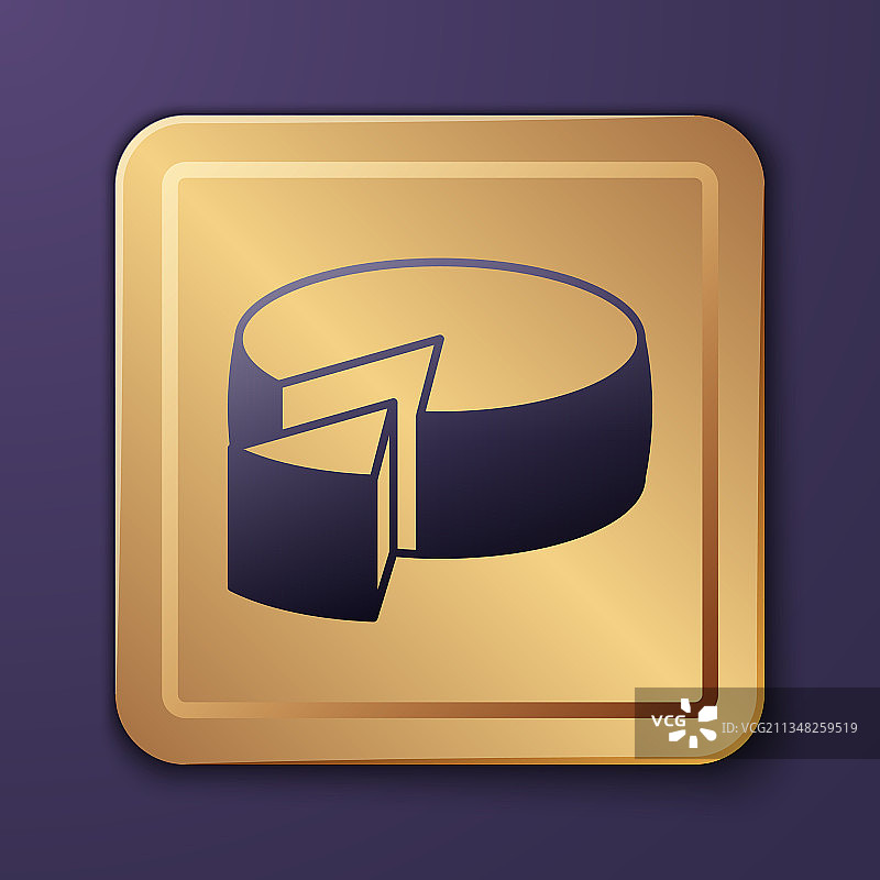 紫色背景上的紫色奶酪图标图片素材