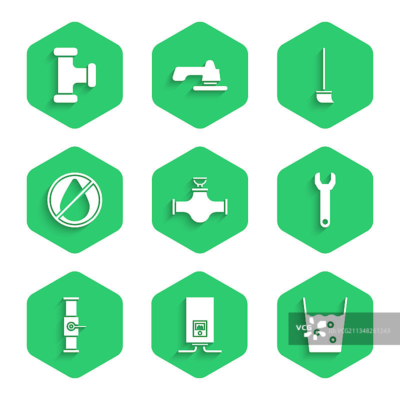 带阀门燃气锅炉的工业管道图片素材