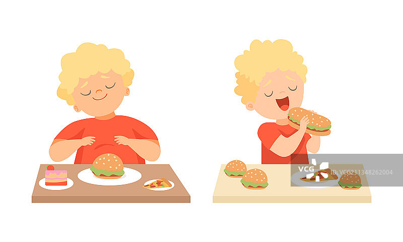 表示喜欢的小男孩角色图片素材