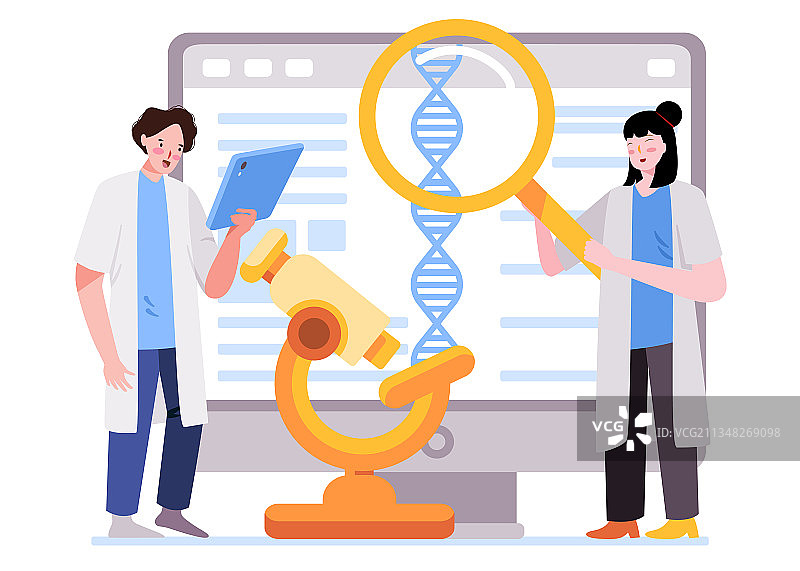 DNA序列生物信息学研究图片素材