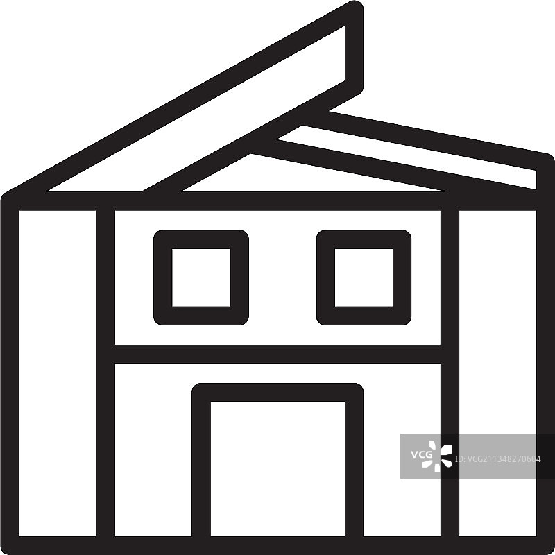 房屋轮廓风格logo图标图片素材