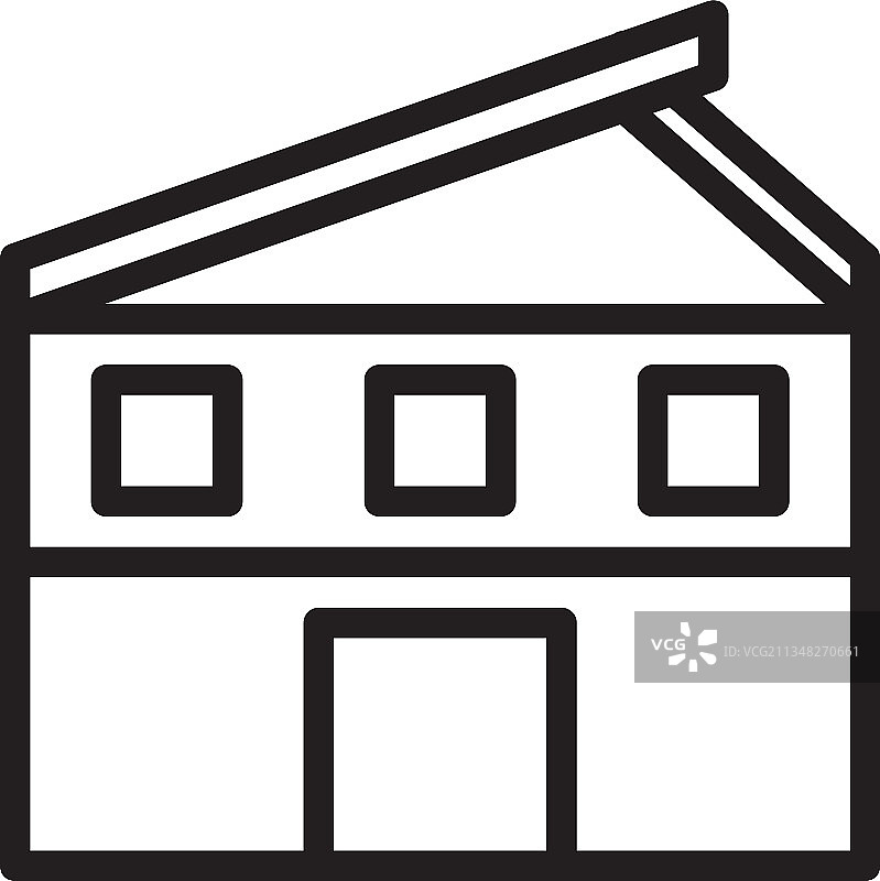 房屋轮廓风格logo图标图片素材