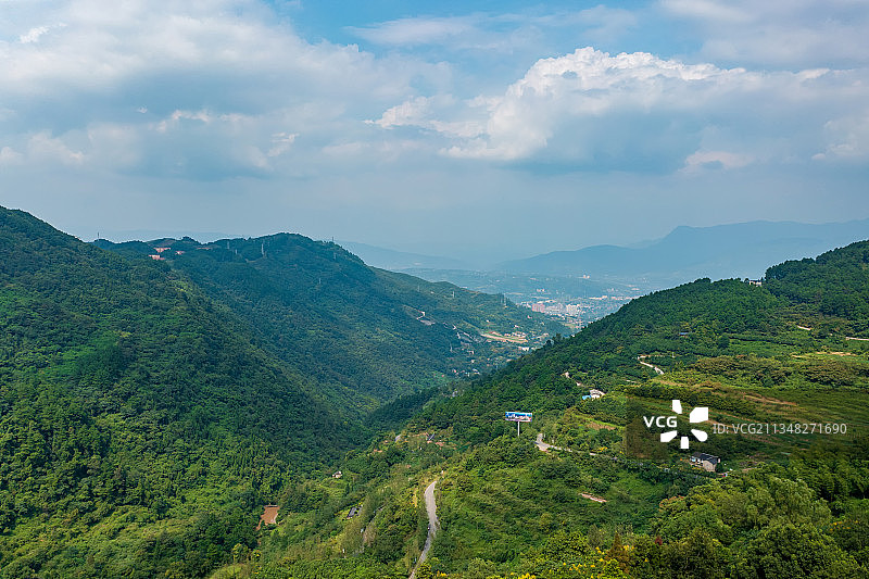 航拍古剑山风光图片素材