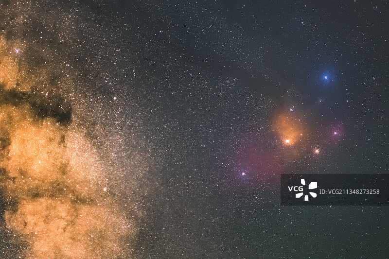 银河与天蝎座调色盘图片素材