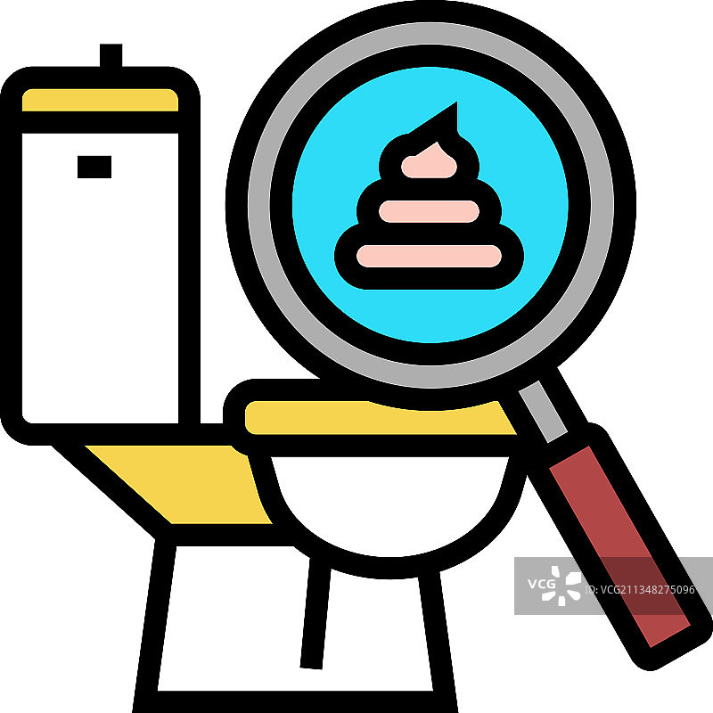 浅色粪便肝炎颜色图标图片素材