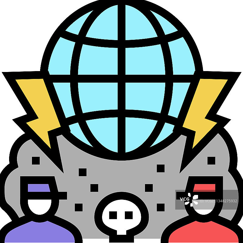 大规模冲突和战争社会问题彩色背景图片素材