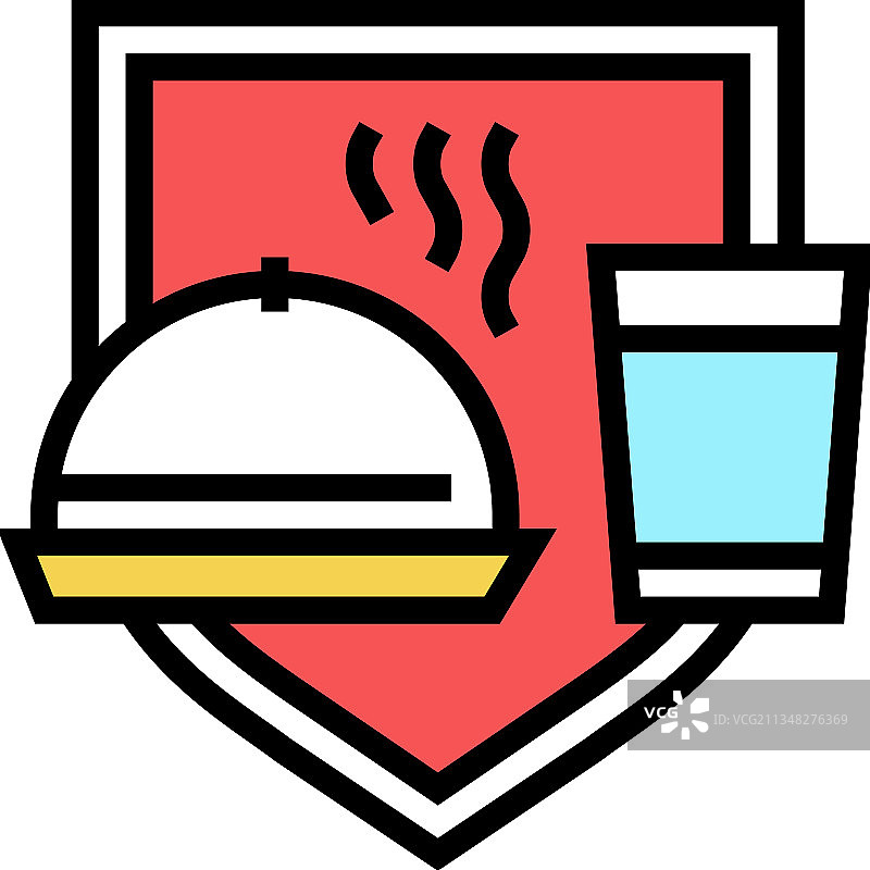 粮食和用水安全社会问题彩色图标图片素材