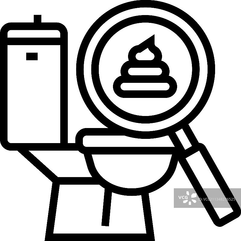 浅色粪便肝炎线条图标图片素材