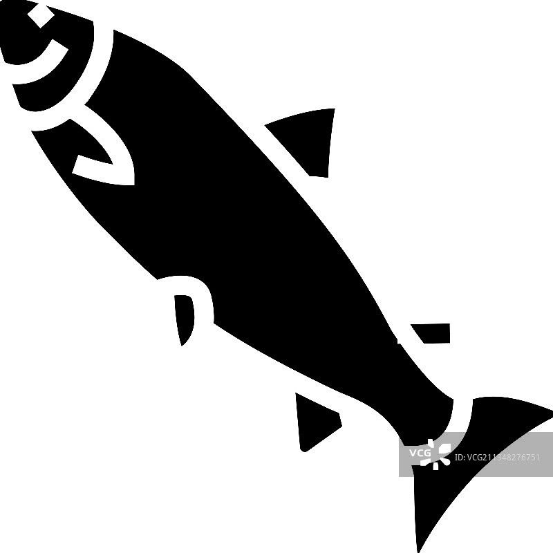 银色鲤鱼标志图片素材