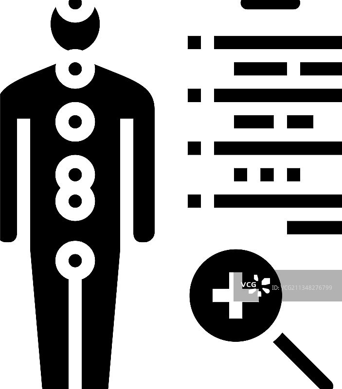 人体健康检查内分泌符号图标图片素材
