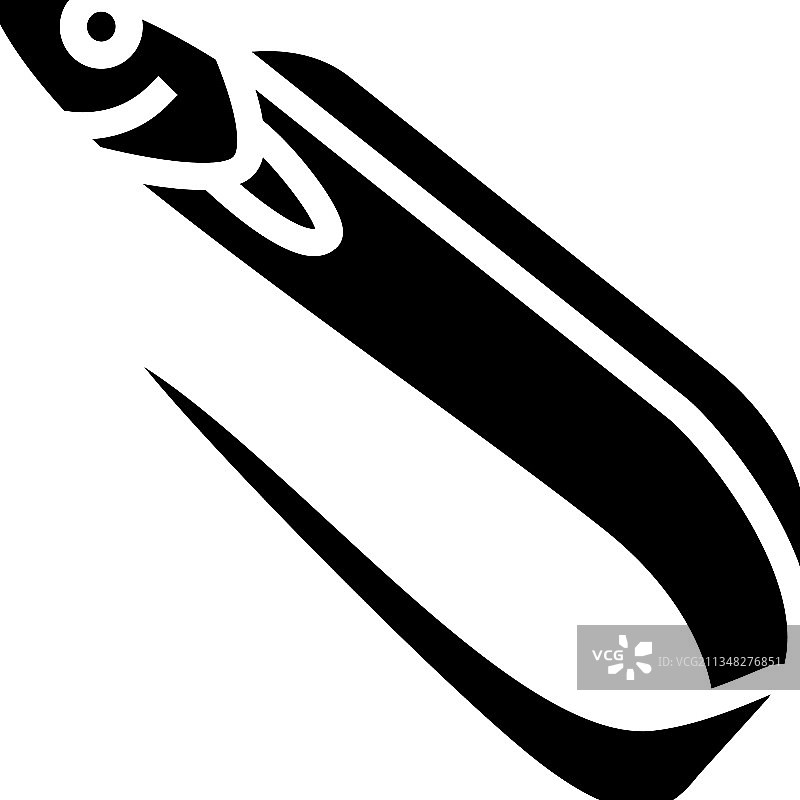 大号带鱼字形图标图片素材