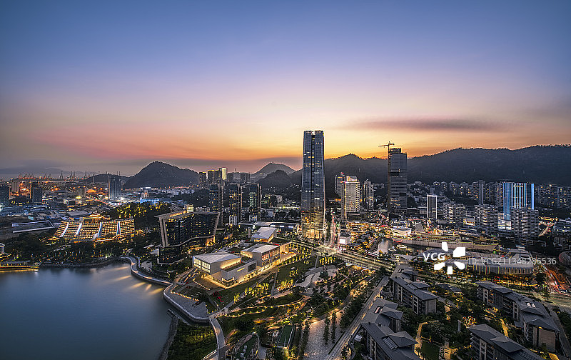 广东省深圳市南山区蛇口海上世界风光图图片素材