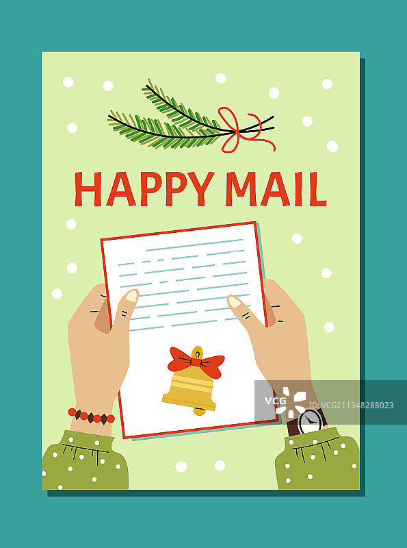 邮资和邮寄服务卡片或banner图片素材