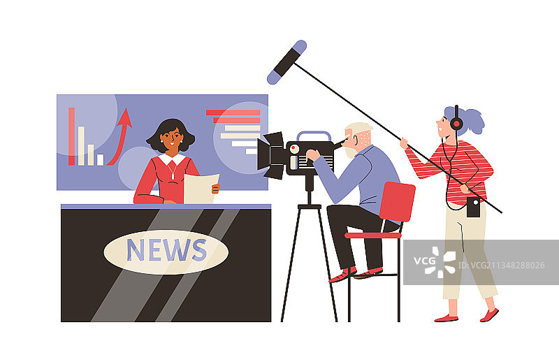 直播突发电视新闻图片素材