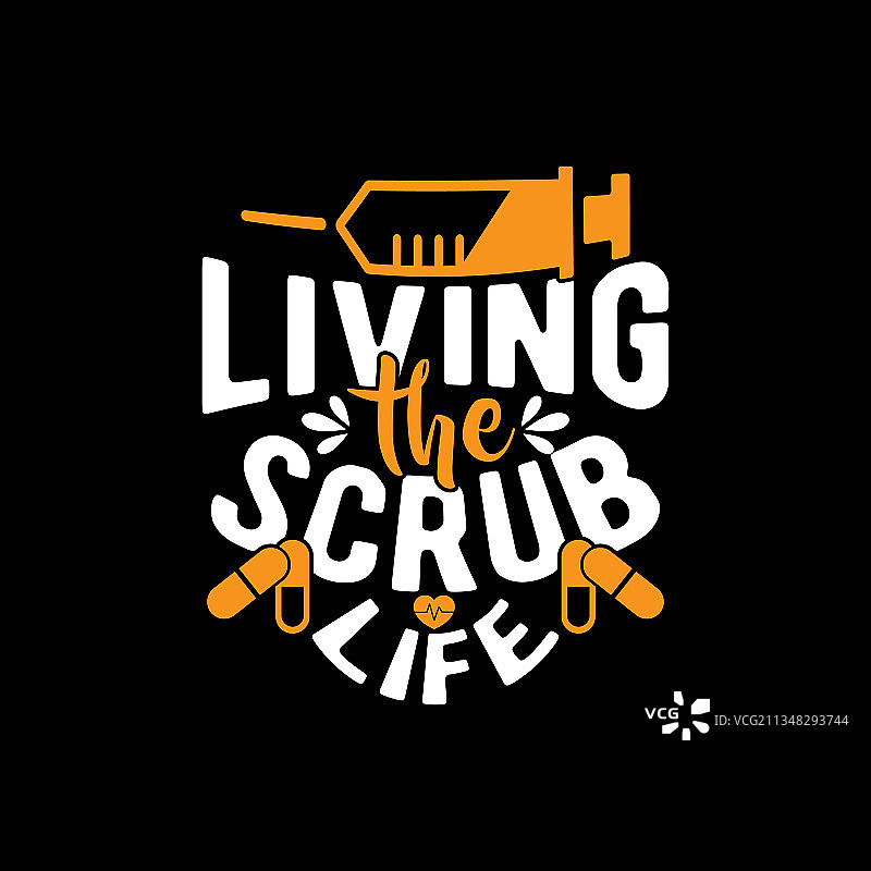 “护理生活”手写设计图片素材