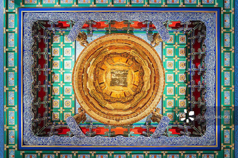 隆福寺藻井图片素材