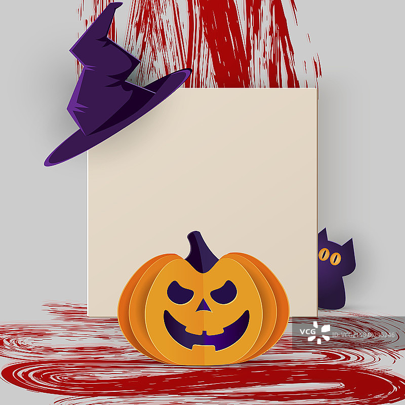 万圣节快乐banner或派对邀请函图片素材