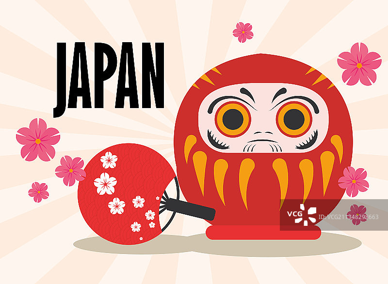 达摩日式许愿娃娃图片素材