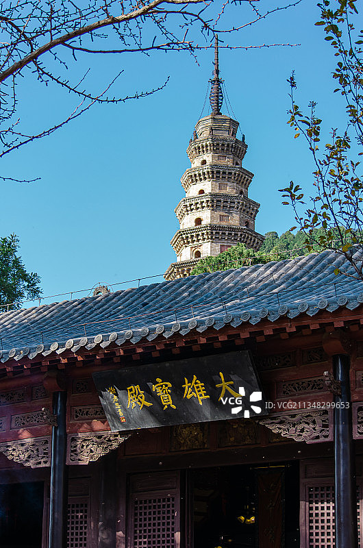 济南灵岩寺风光图片素材