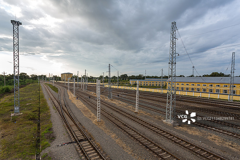 铁轨轨道,现代,安全,便利图片素材