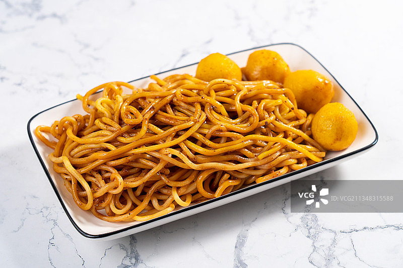 香港特色面食美味即食车仔面图片素材