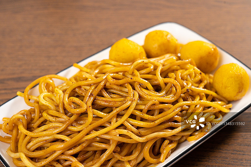 香港特色面食美味即食车仔面图片素材