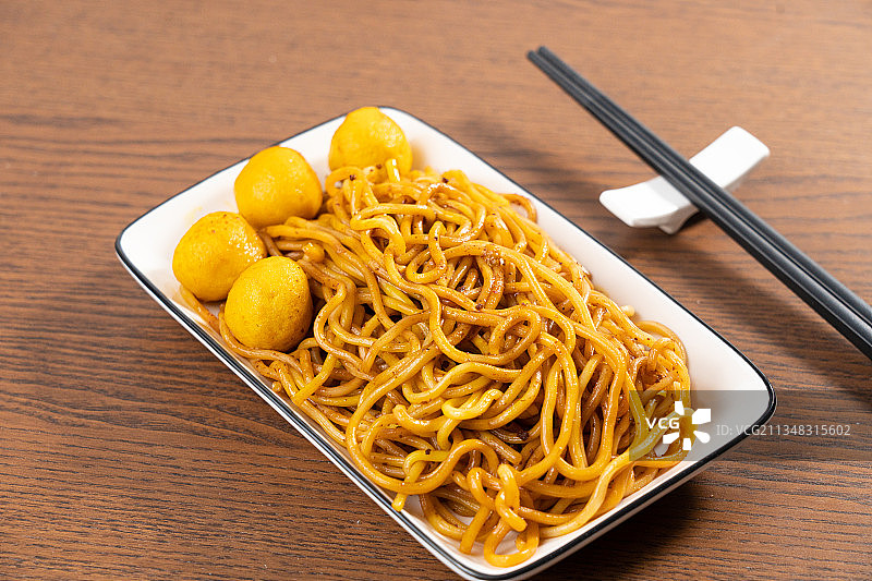 香港特色面食美味即食车仔面图片素材