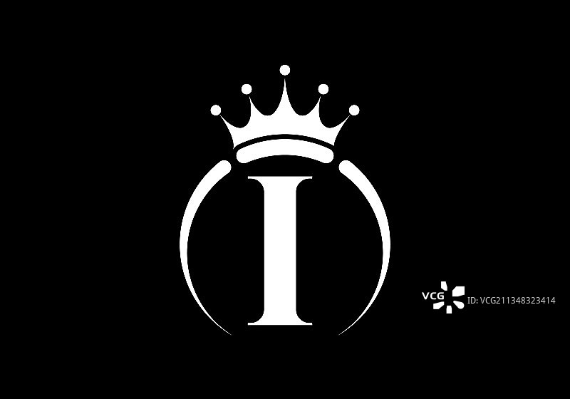 I字母皇冠皇家风格logo图片素材