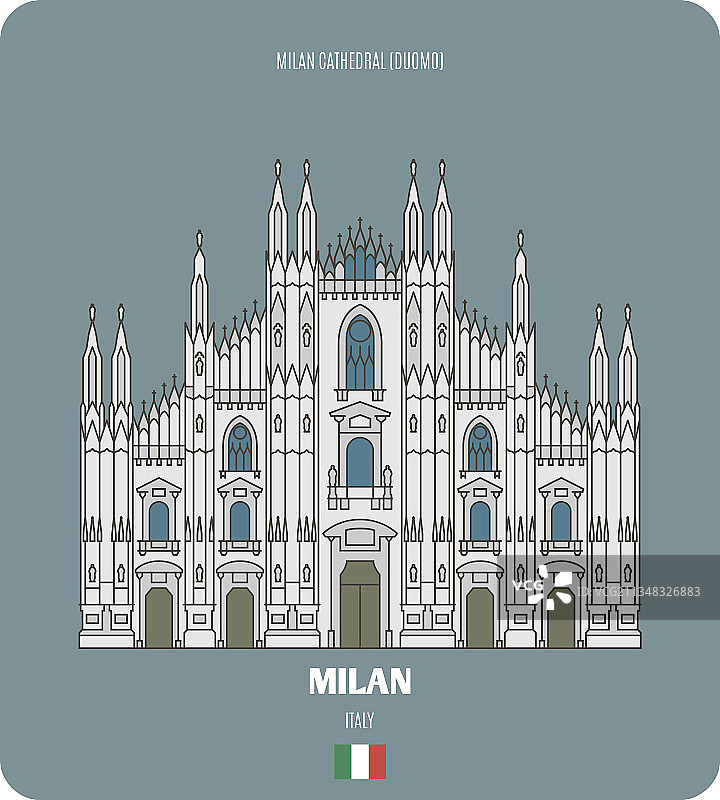 意大利米兰大教堂图片素材