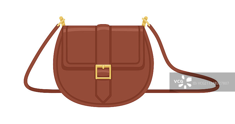 女士时尚斜挎马鞍包图片素材