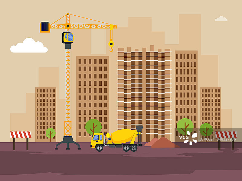 建筑施工图片素材