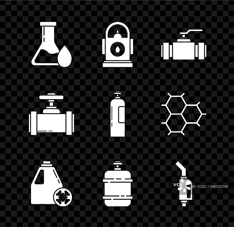 加油站的汽油试管图片素材