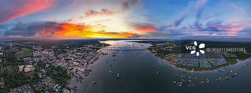 清澜湾全景图图片素材