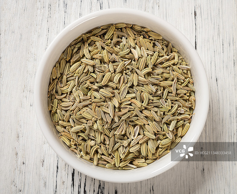 影棚拍摄中药小茴香垂直角度特写图片素材