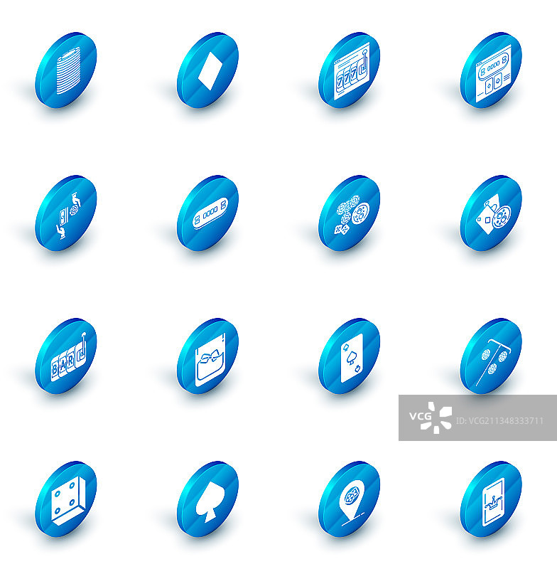 带有方块图案的扑克牌和扑克桌图片素材