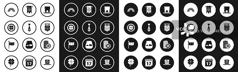 三叶草领结小妖精帽子套装图片素材