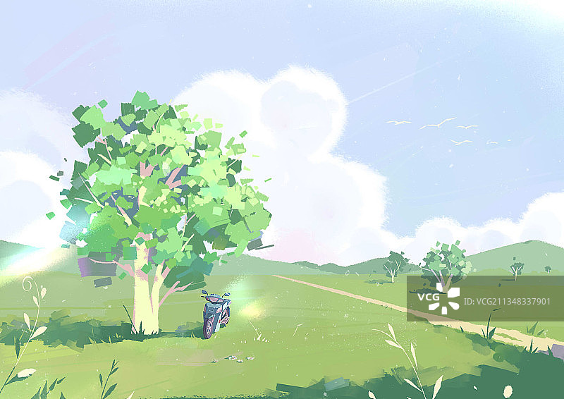 夏天的旅行图片素材