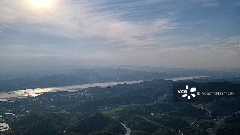 广东省肇庆市封开县西江风光图片素材