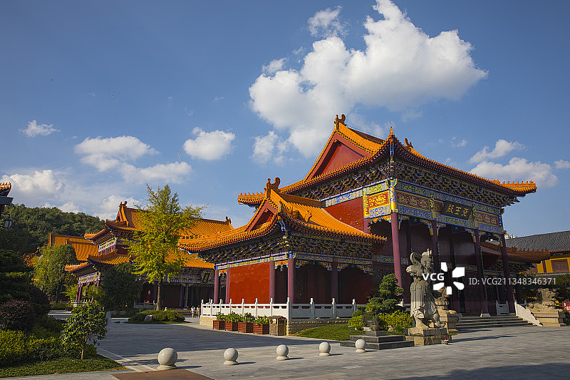 中国贵州贵阳市观山湖区泉湖公园西普陀寺图片素材