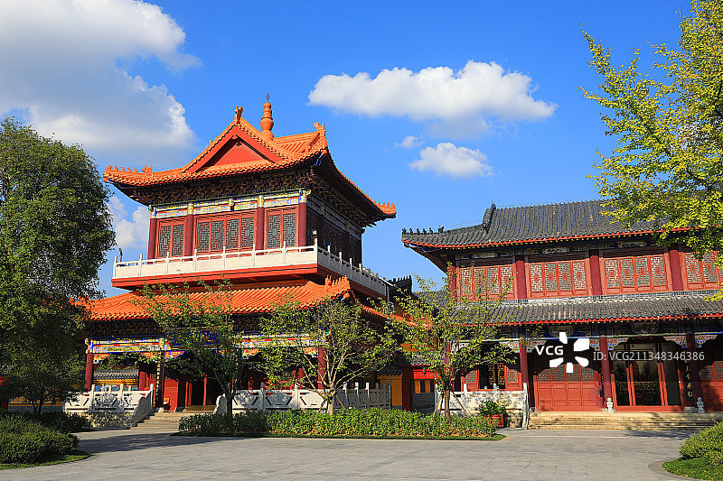 中国贵州贵阳市观山湖区泉湖公园西普陀寺图片素材