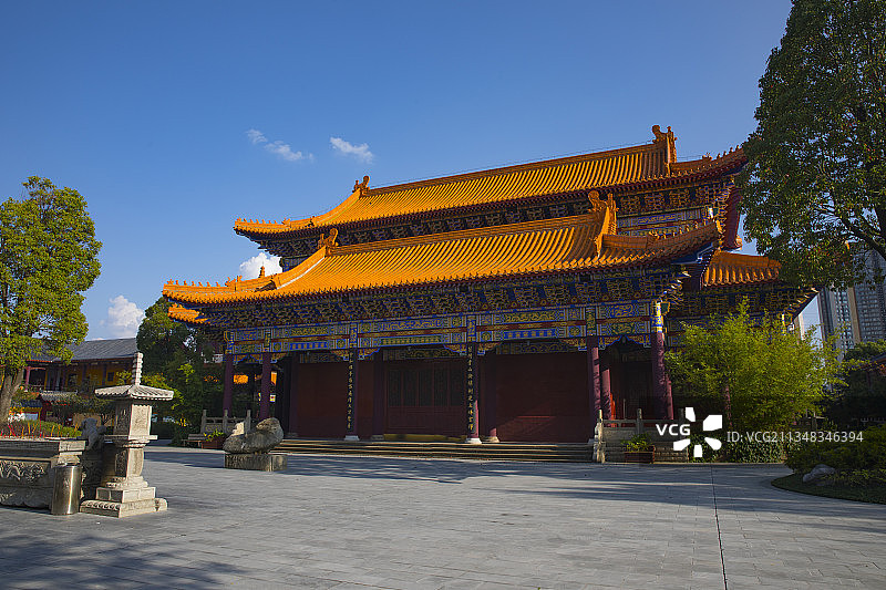 中国贵州贵阳市观山湖区泉湖公园西普陀寺图片素材