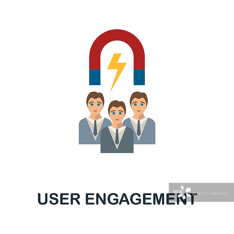 用户互动扁平图标图片素材