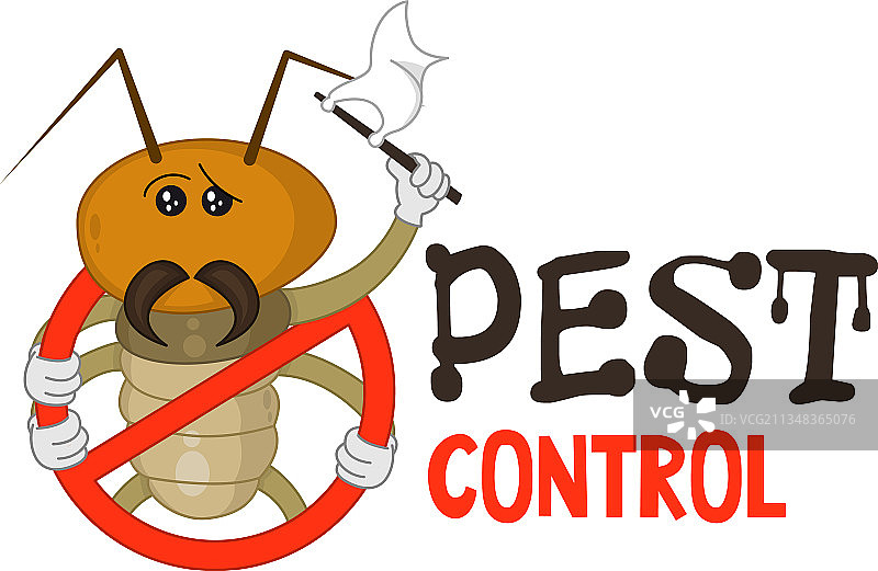 趣味害虫防治logo设计图片素材