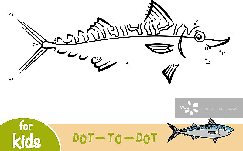 儿童鲐鱼数字教育游戏图片素材